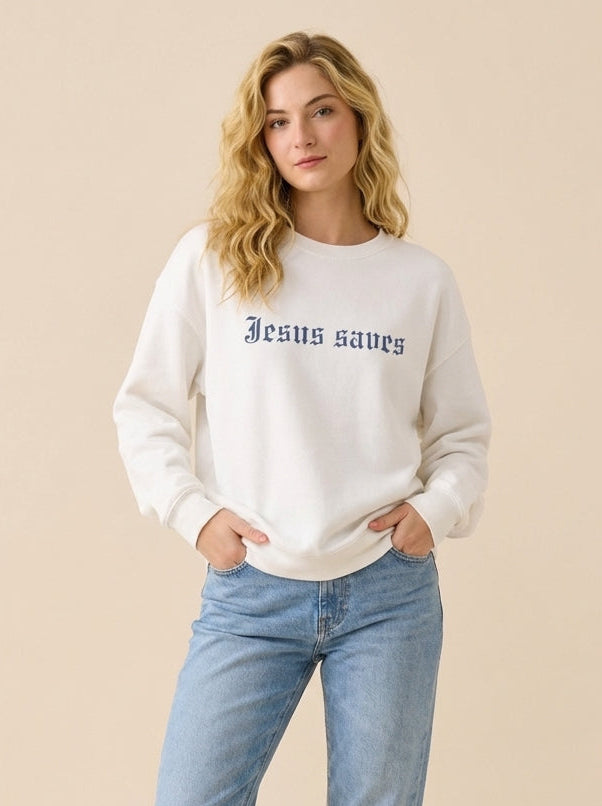 Jesus Saves Crewneck