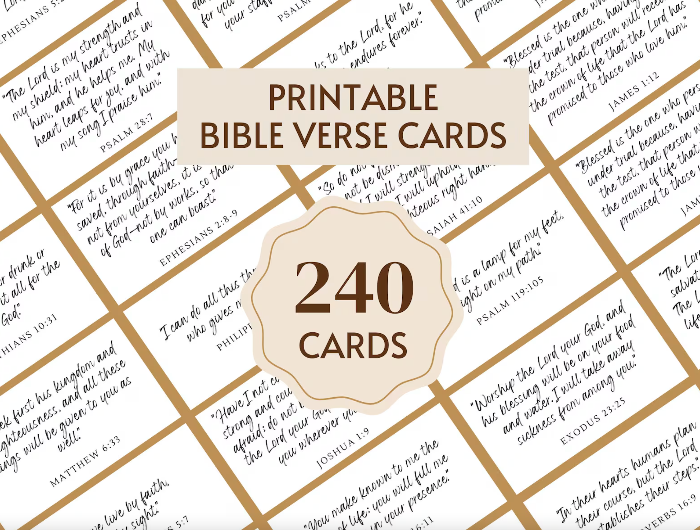 240 Printable Bible Verses – Rooted in Faith