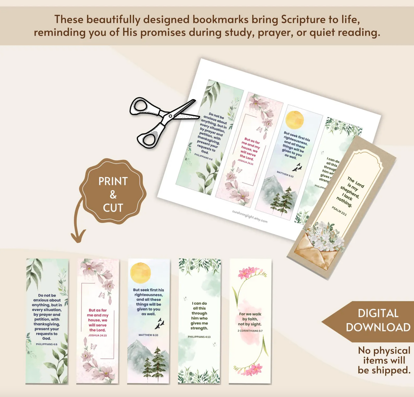 16 Printable Bible Verse Bookmarks