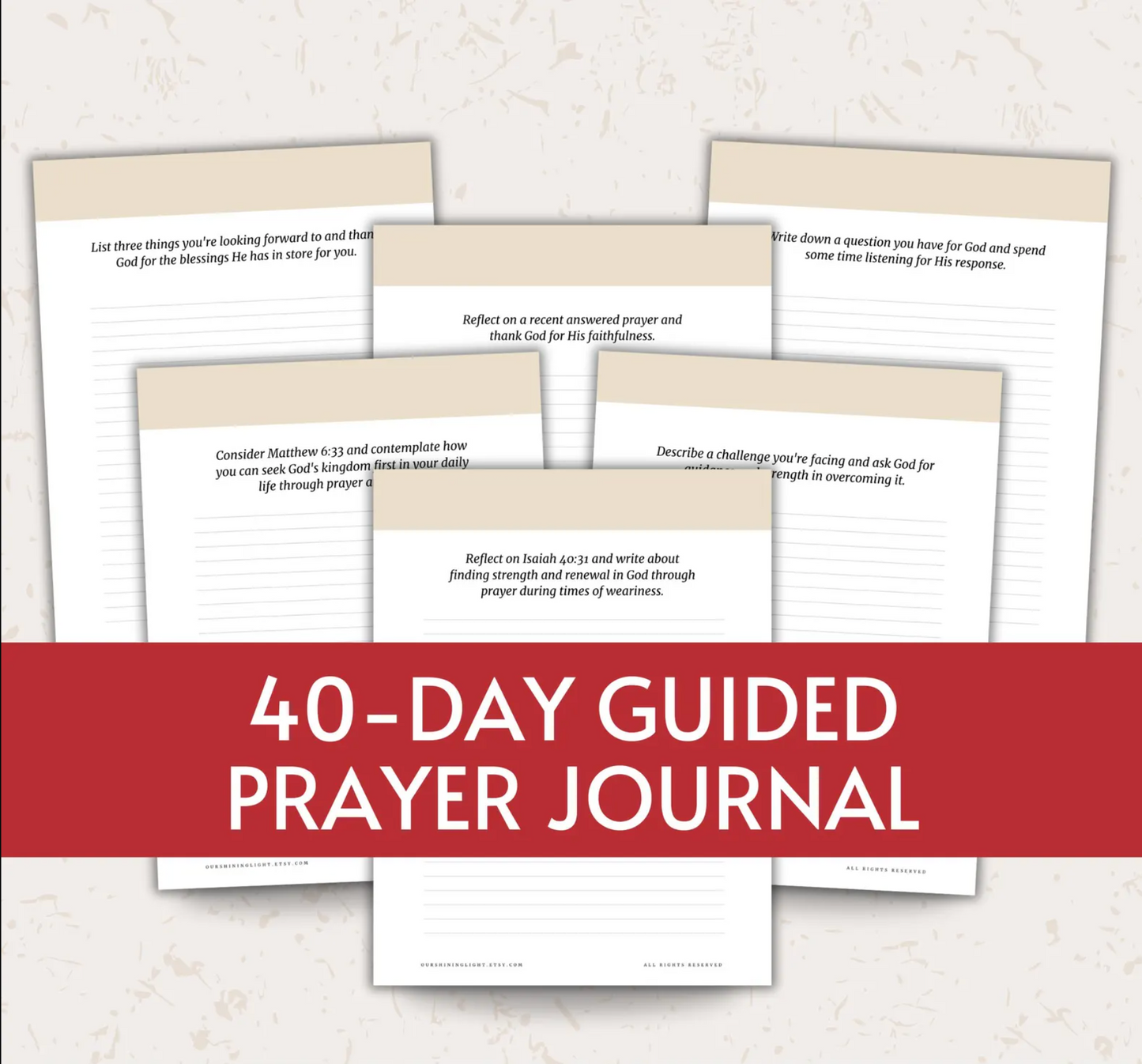 40-Day Prayer Journal