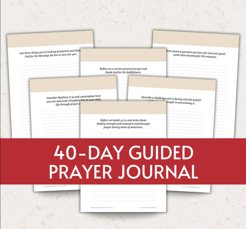 40-Day Prayer Journal