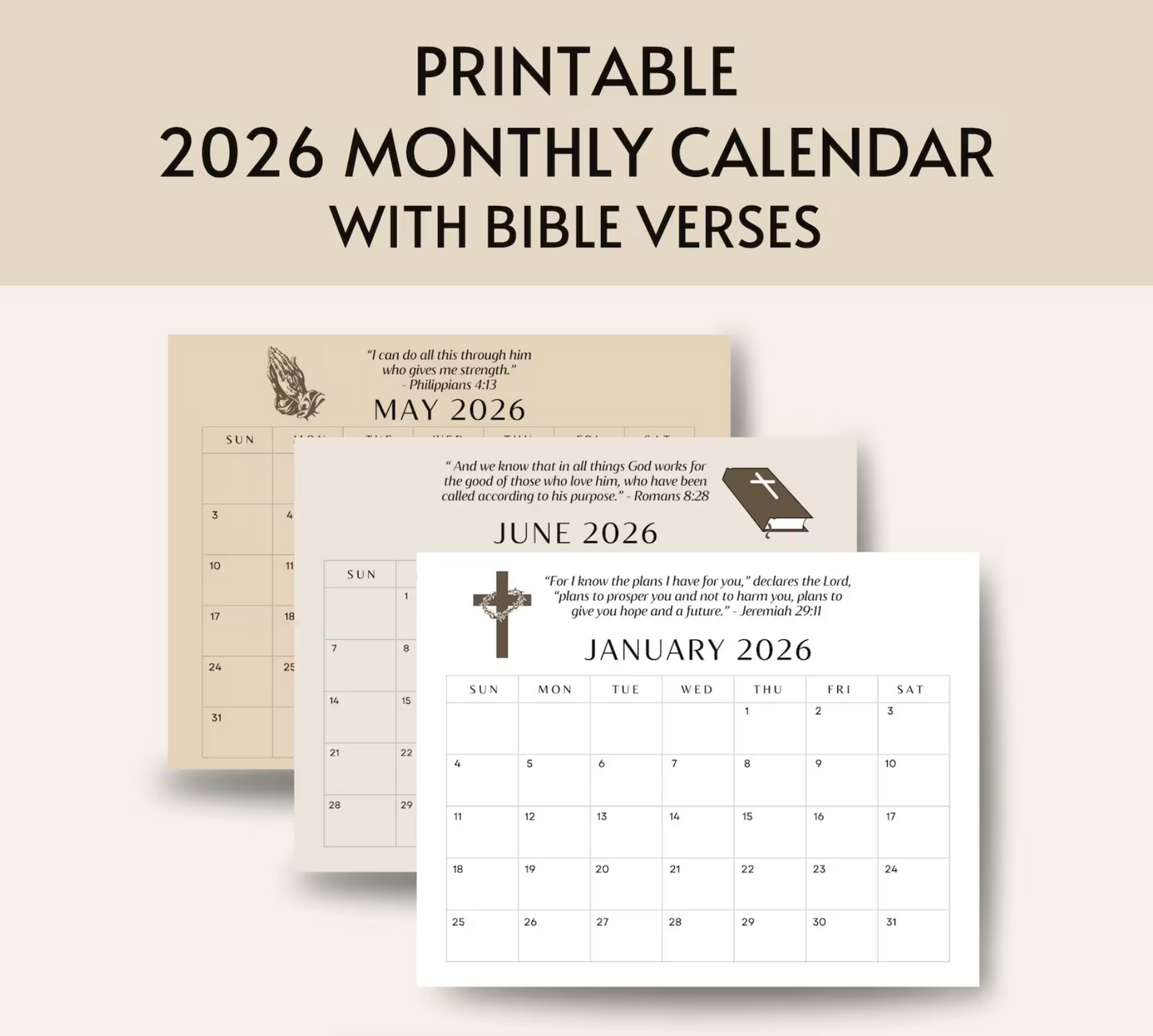 2026 Bible Verse Calendar