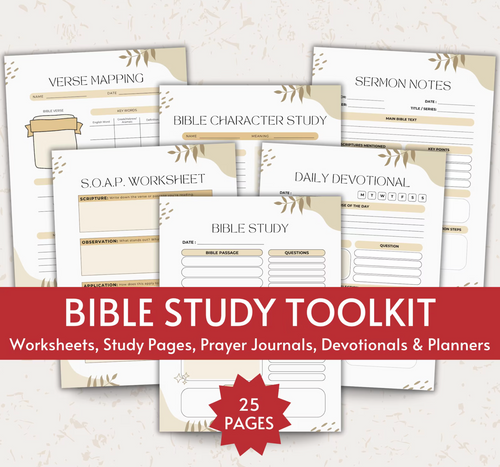 Prayer & Devotional Bible Study Worksheet