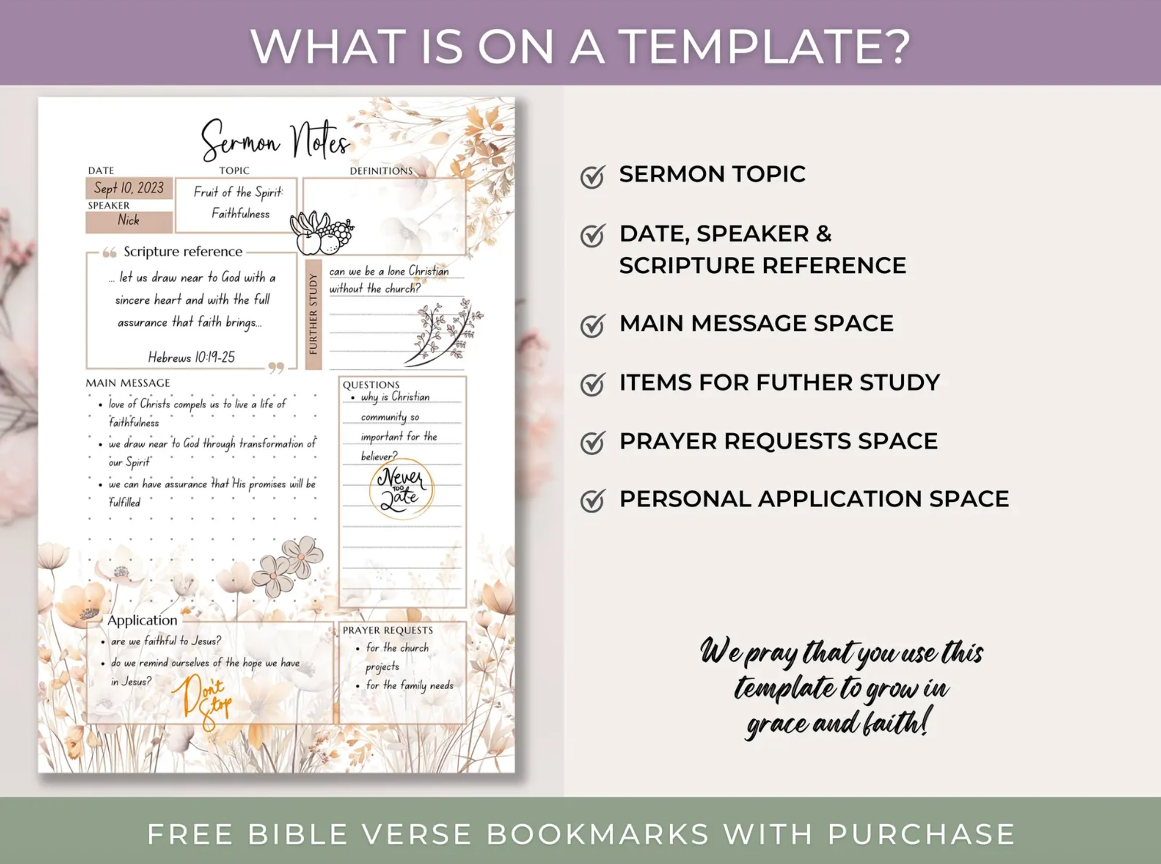 Sermon Notes - Stay Organized During Ever Sermon – Rooted in Faith