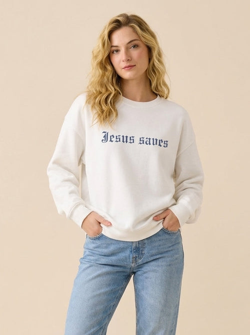 Jesus Saves Crewneck